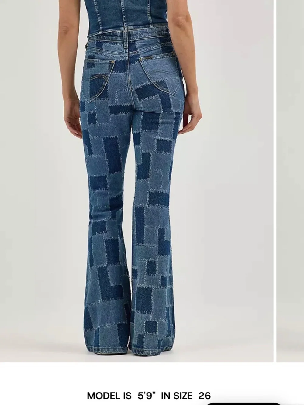 Lee patchwork flare jeans - Picture 4 of 5